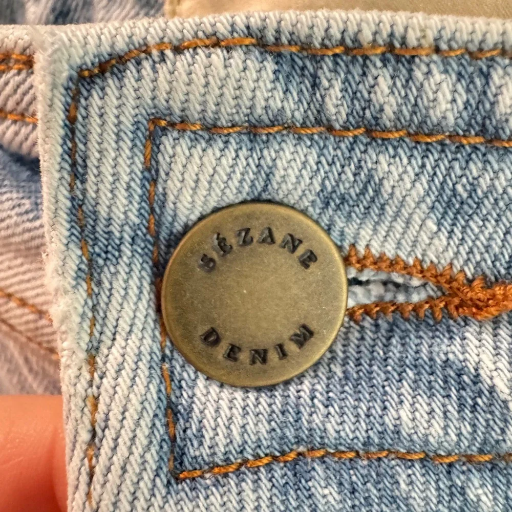 Sezane Denim Light Wash High Waisted Straight Leg Jeans Blue Size 40 FR 8 US